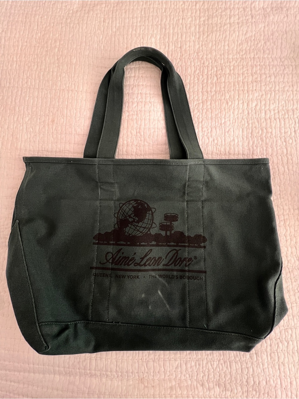 Aime Leon Dore Unisphere Large Tote Bag in Green